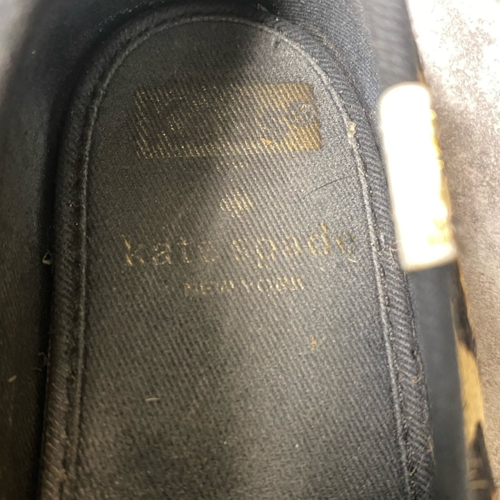 Keds + Kate Spade | size 5 New York Double Decker Leopard Printed Calf Hair Pony - Picture 5 of 5